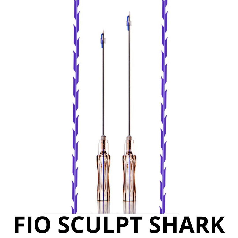 FIOS DE PDO SCULPT SHARK LIFTKING MOLDING TRACAO 19G100MM COM 04 UNIDADES